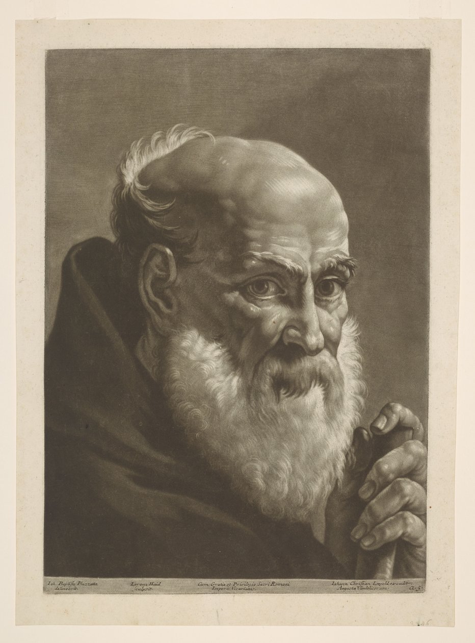 Szakállas szerzetes alkotó: Giovanni Battista Piazzetta