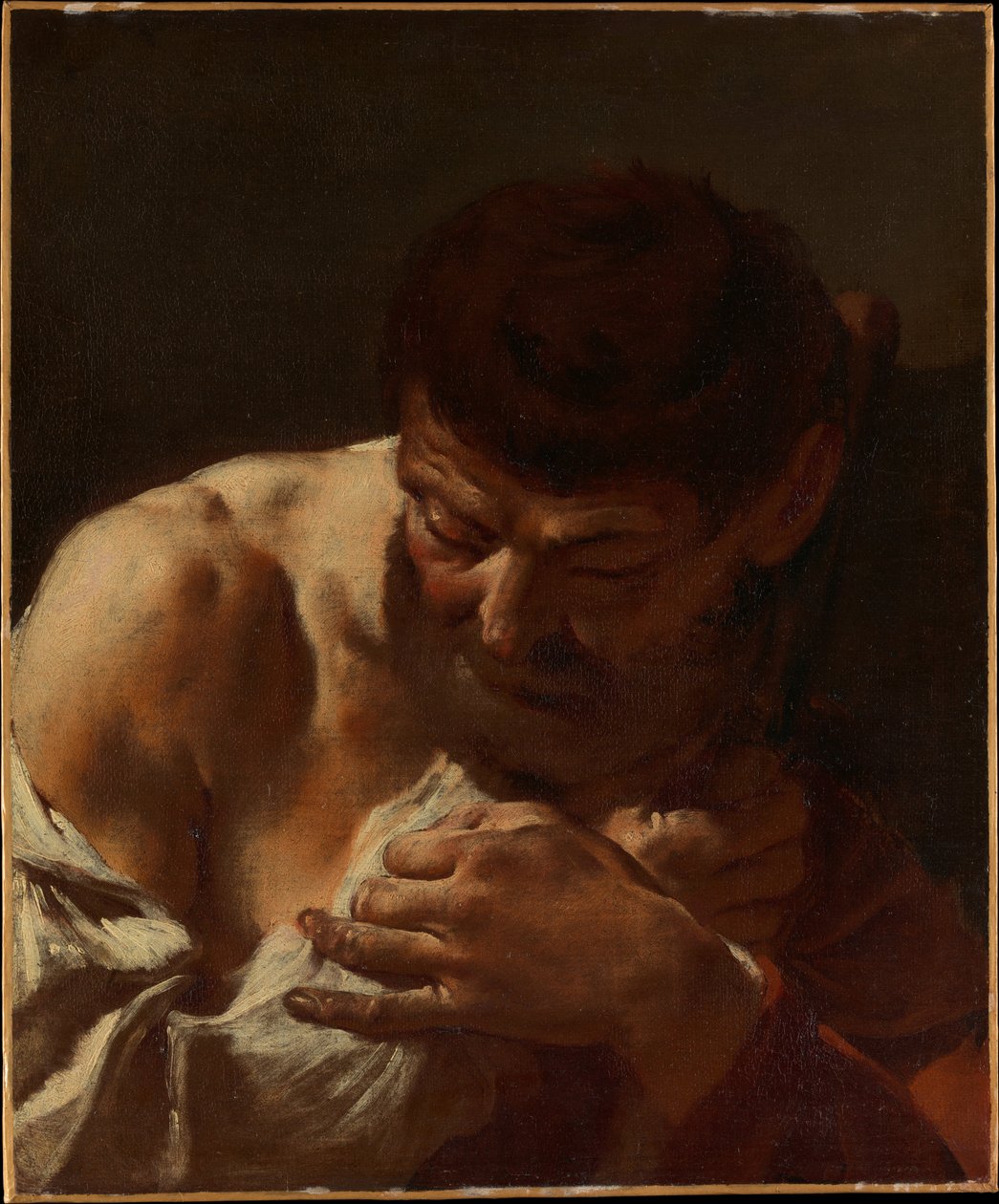 Férfi mellszobra (Szent Máté) alkotó: Giovanni Battista Piazzetta