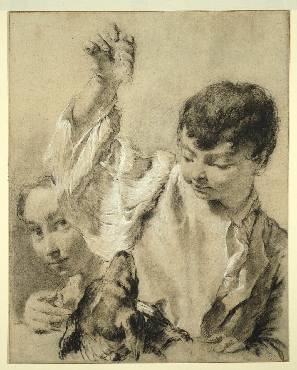 Giacomo etet egy kutyát alkotó: Giovanni Battista Piazzetta