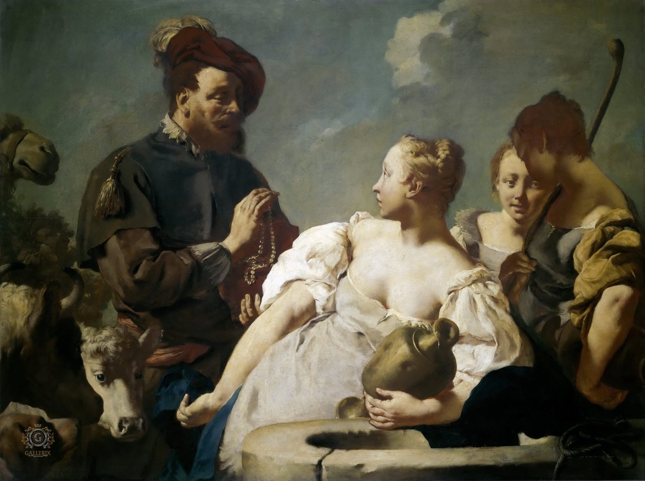 Giovanni Battista Piazzetta, 1740c - Rebeka a kútnál alkotó: Giovanni Battista Piazzetta