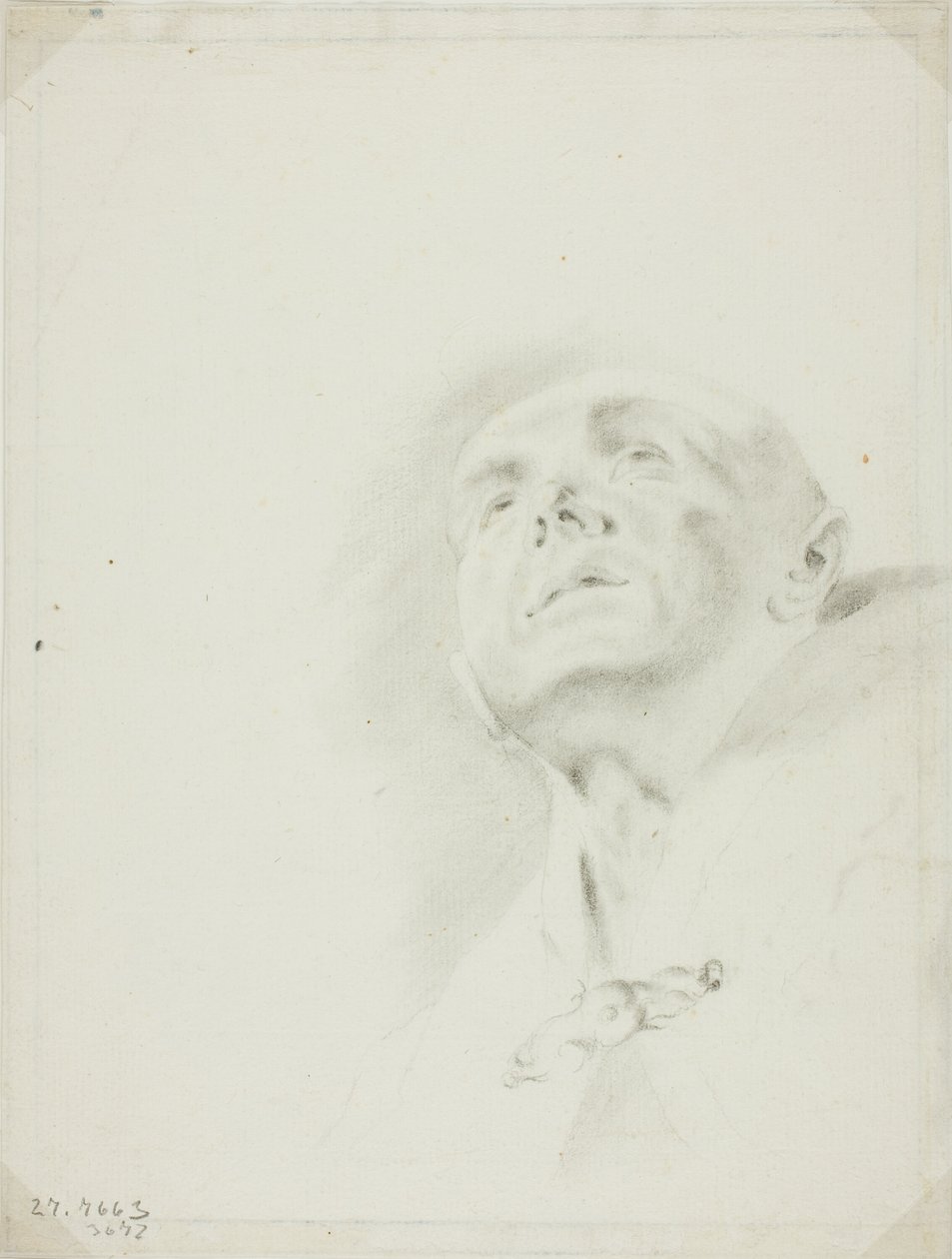 Egy pap feje alkotó: Giovanni Battista Piazzetta