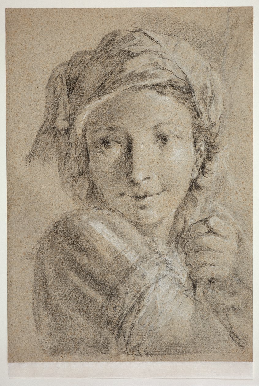 Egy fiatal katona feje alkotó: Giovanni Battista Piazzetta