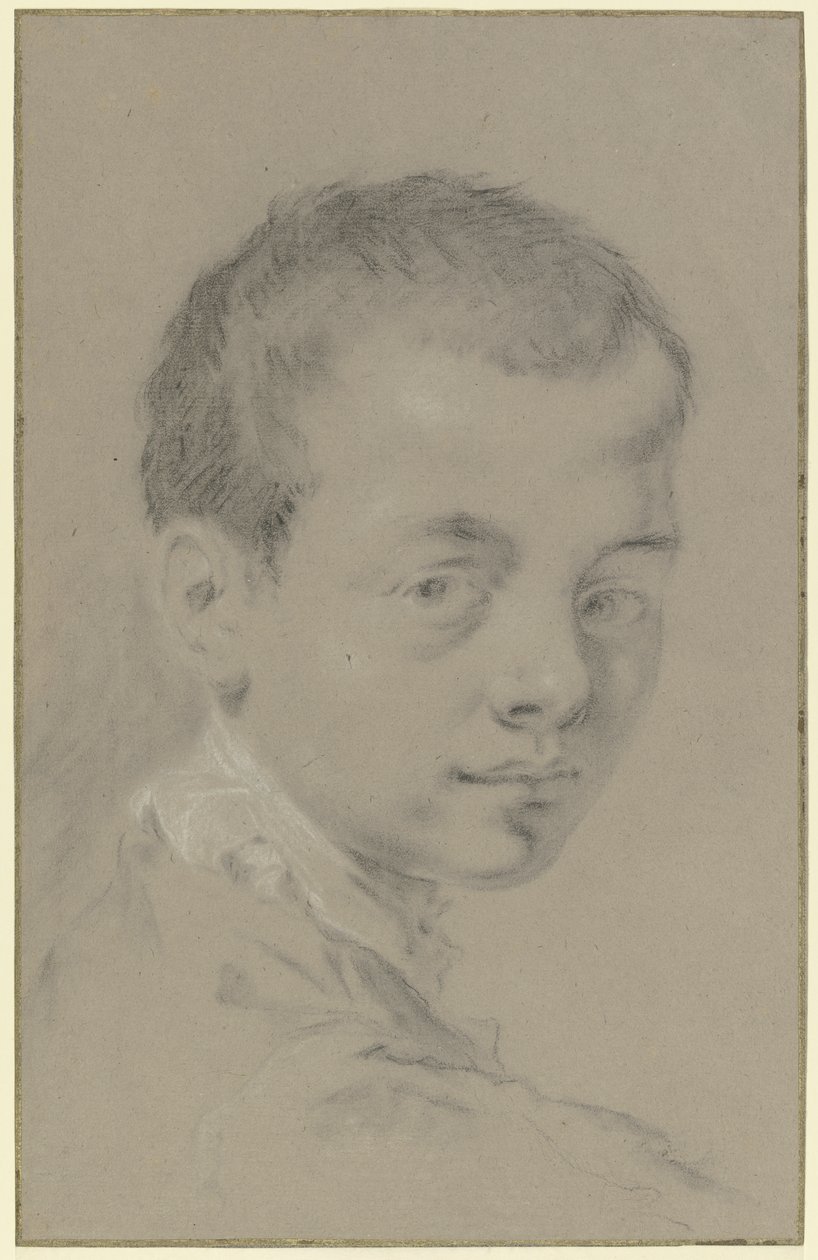 Fiúfej, háromnegyed profilból alkotó: Giovanni Battista Piazzetta