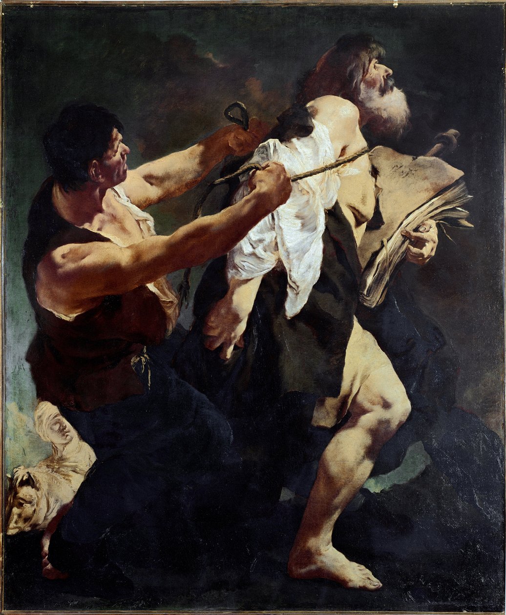 Őrnagy Szent Jakab: Vonat a mártírhoz (olaj, vászon alkotó: Giovanni Battista Piazzetta