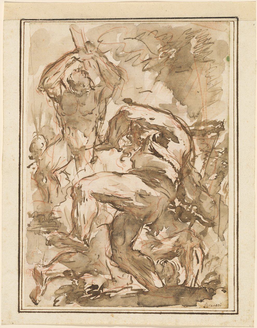 Meztelen férfiak csatája alkotó: Giovanni Battista Piranesi