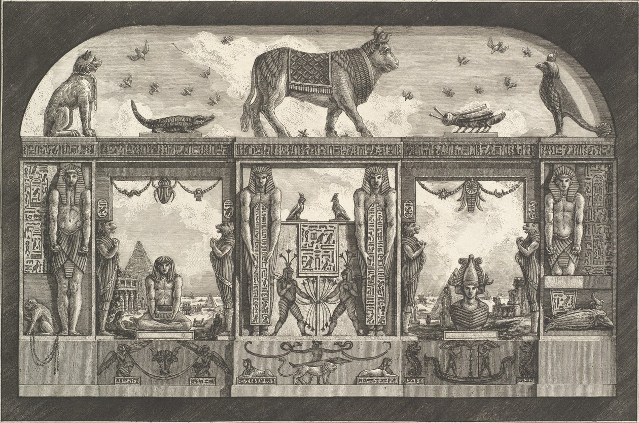 Ókori egyiptomi dísz, 1769. alkotó: Giovanni Battista Piranesi