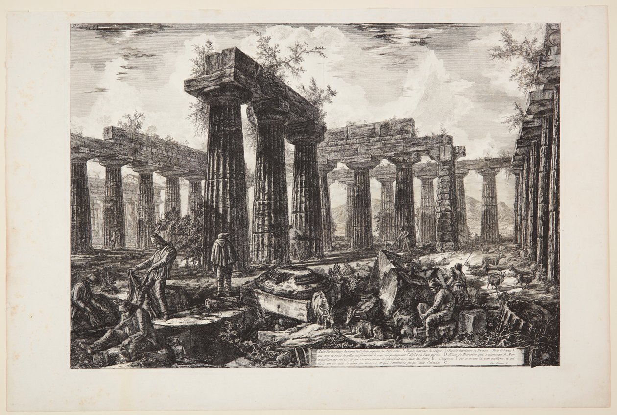 A úgynevezett Collegio degli Anfizioni maradványainak egy másik látképe [...] alkotó: Giovanni Battista Piranesi