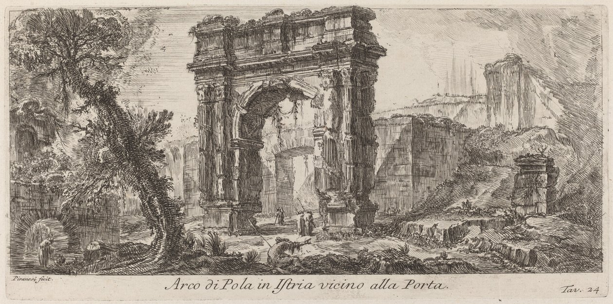 Pula íve, Isztria alkotó: Giovanni Battista Piranesi
