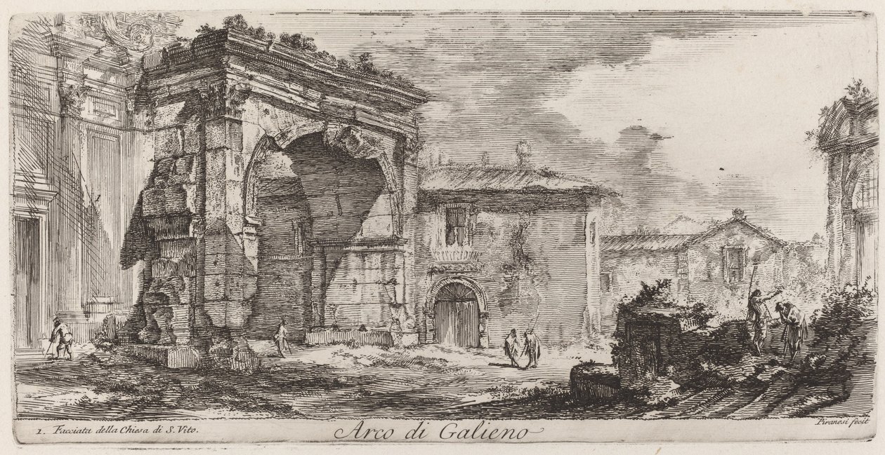 Traianus boltíve Anconában alkotó: Giovanni Battista Piranesi