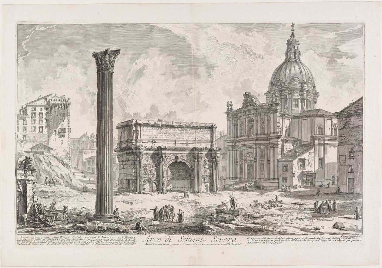 Septimius Severus diadalíve alkotó: Giovanni Battista Piranesi