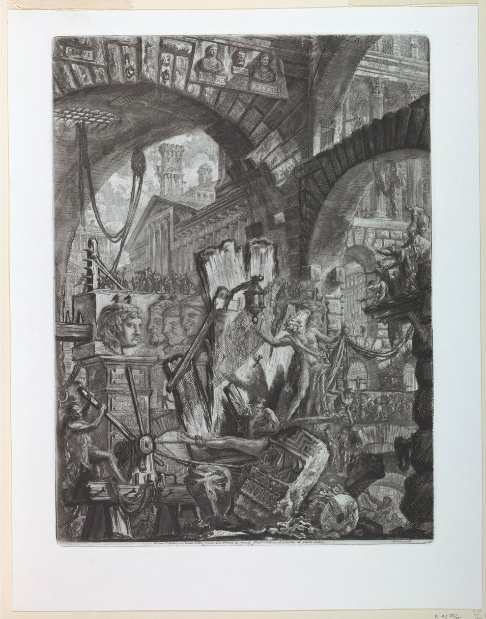 Sorozat Plate II börtönök alkotó: Giovanni Battista Piranesi