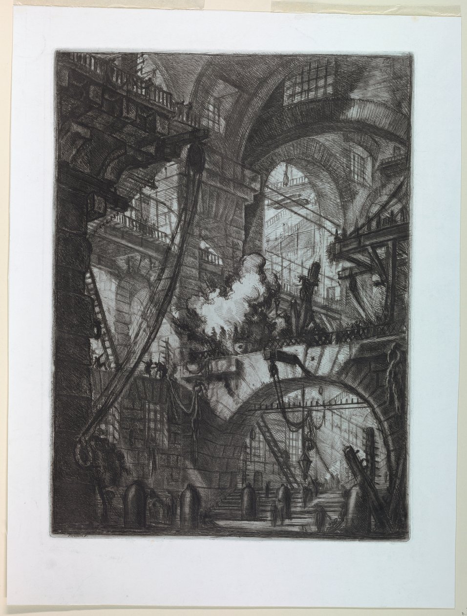 Börtönök sorozat, VI. tábla alkotó: Giovanni Battista Piranesi