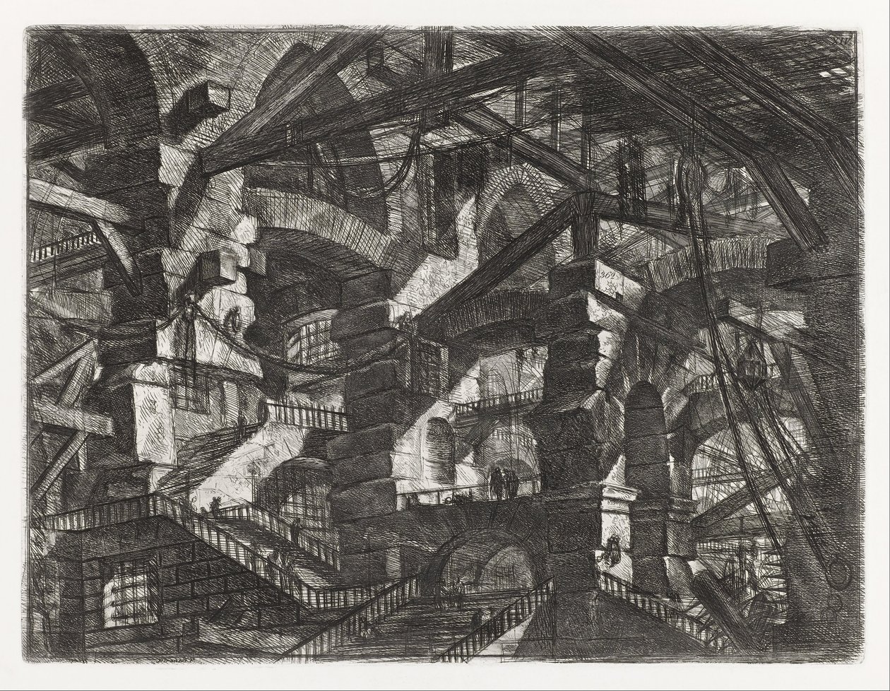 Börtönök sorozat, XIV. tábla alkotó: Giovanni Battista Piranesi