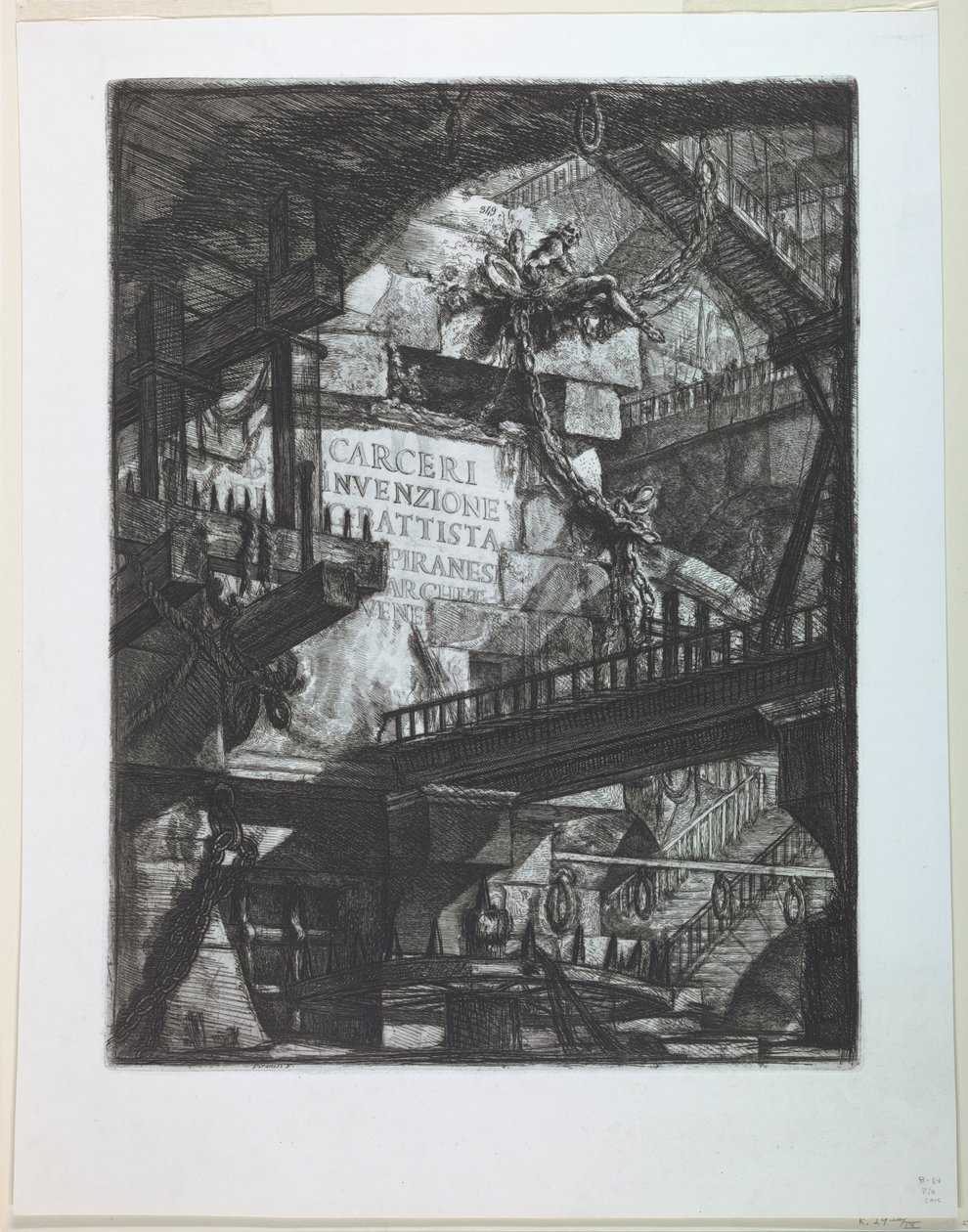 Carceri sorozat, címlap alkotó: Giovanni Battista Piranesi