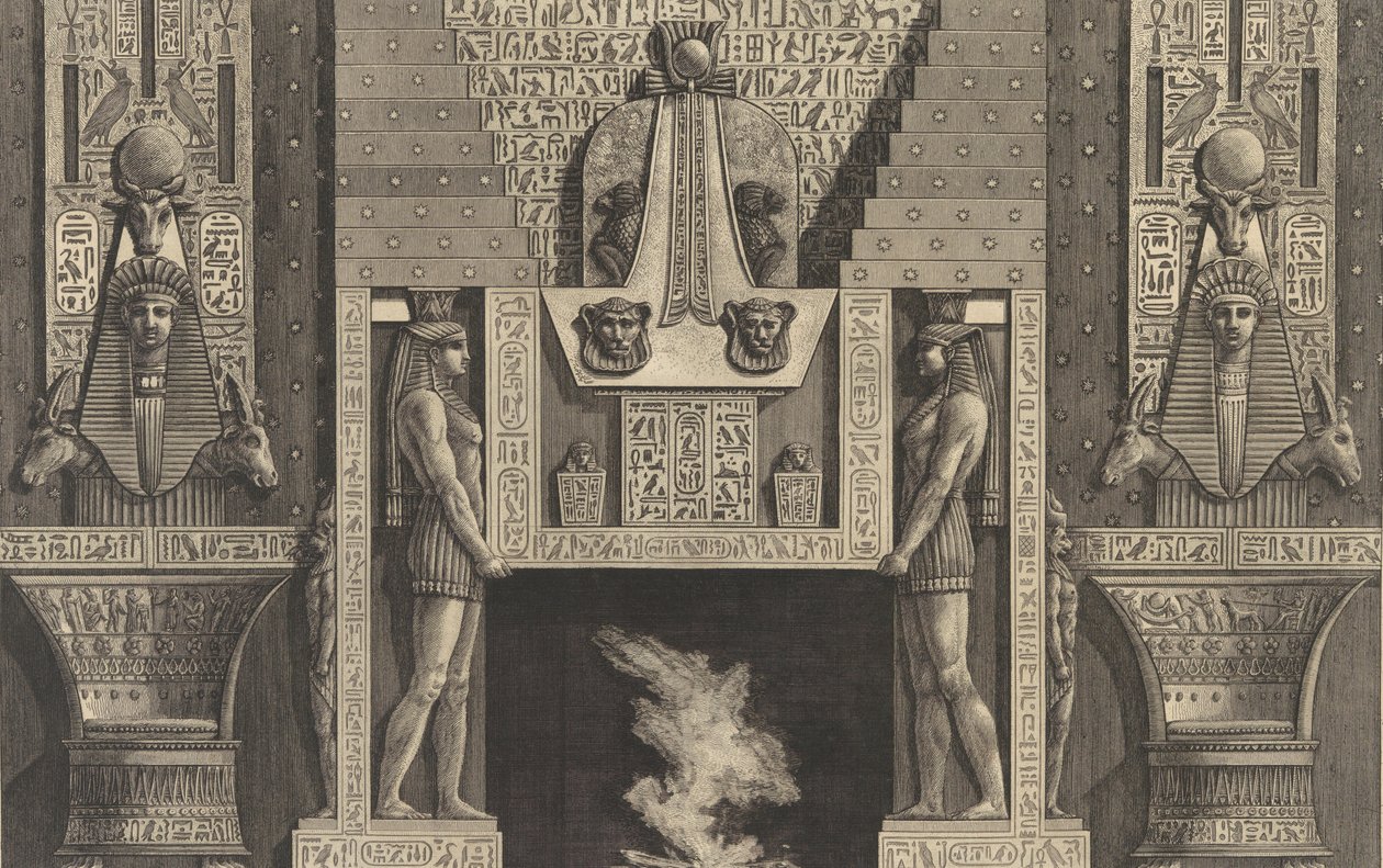 Kéménydarab egyiptomi stílusban..., 1769. alkotó: Giovanni Battista Piranesi