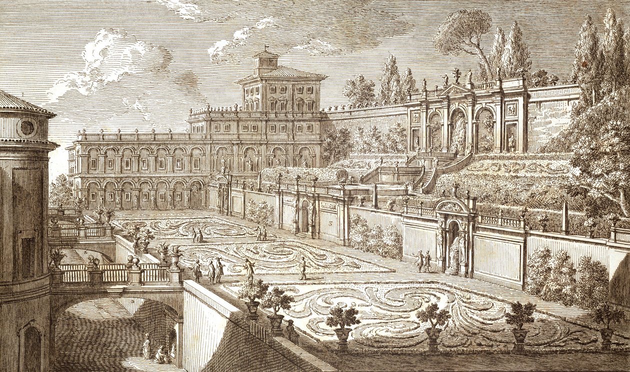 Colonna Gardens Rómában, Giovanni Battista Piranesi (1720-1778) alkotó: Giovanni Battista Piranesi