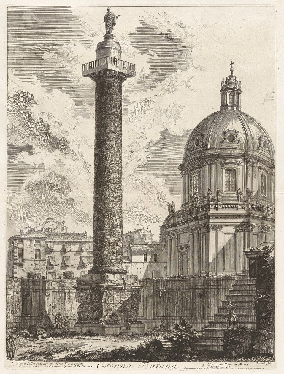 Traianus oszlopa (Traianus alkotó: Giovanni Battista Piranesi