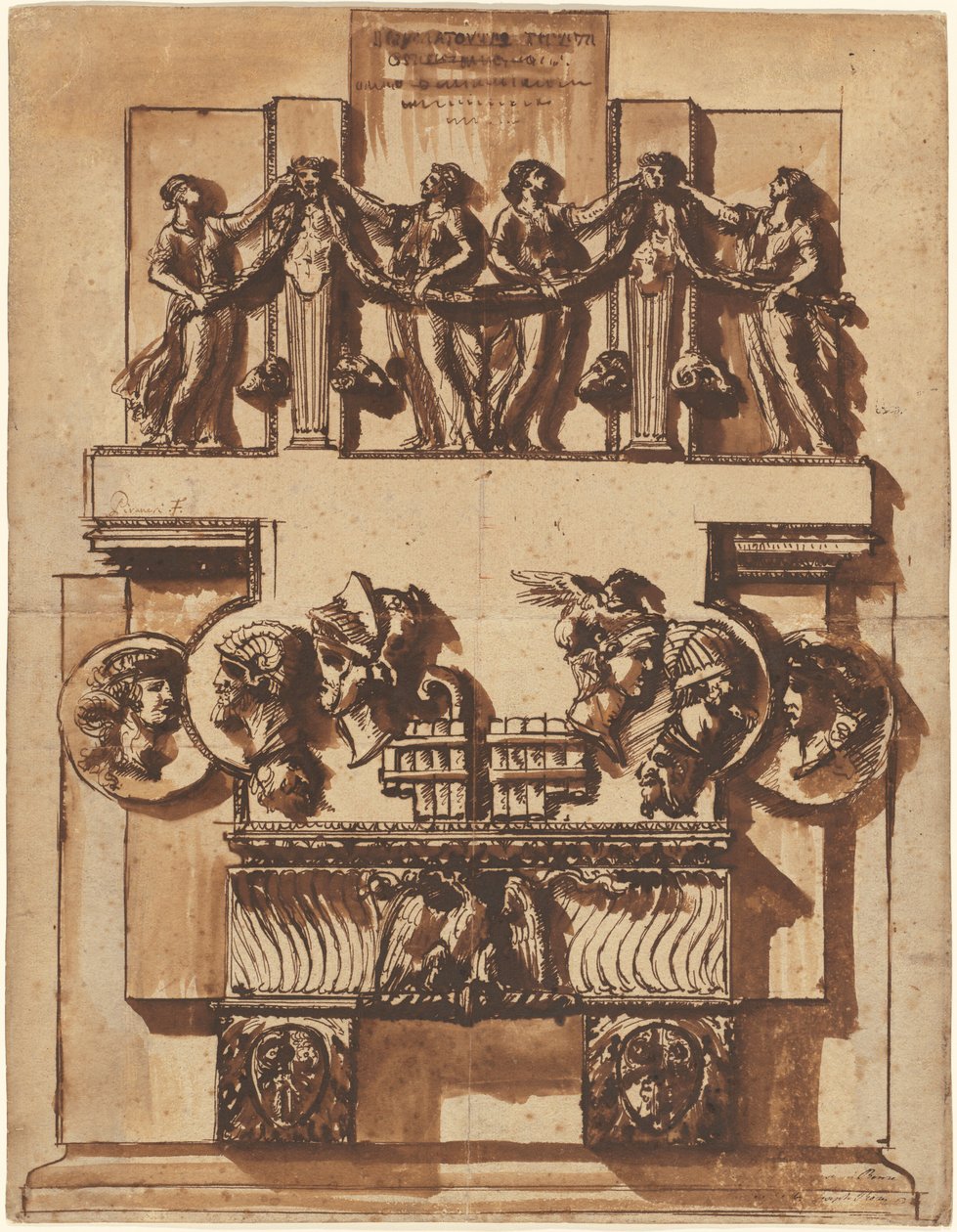 Fantázia egy csodálatos fali emlékműről alkotó: Giovanni Battista Piranesi