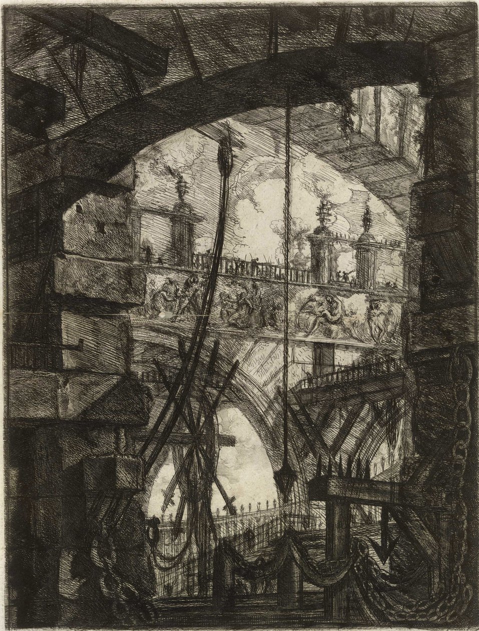 A képzeletbeli börtönök sorozatból alkotó: Giovanni Battista Piranesi
