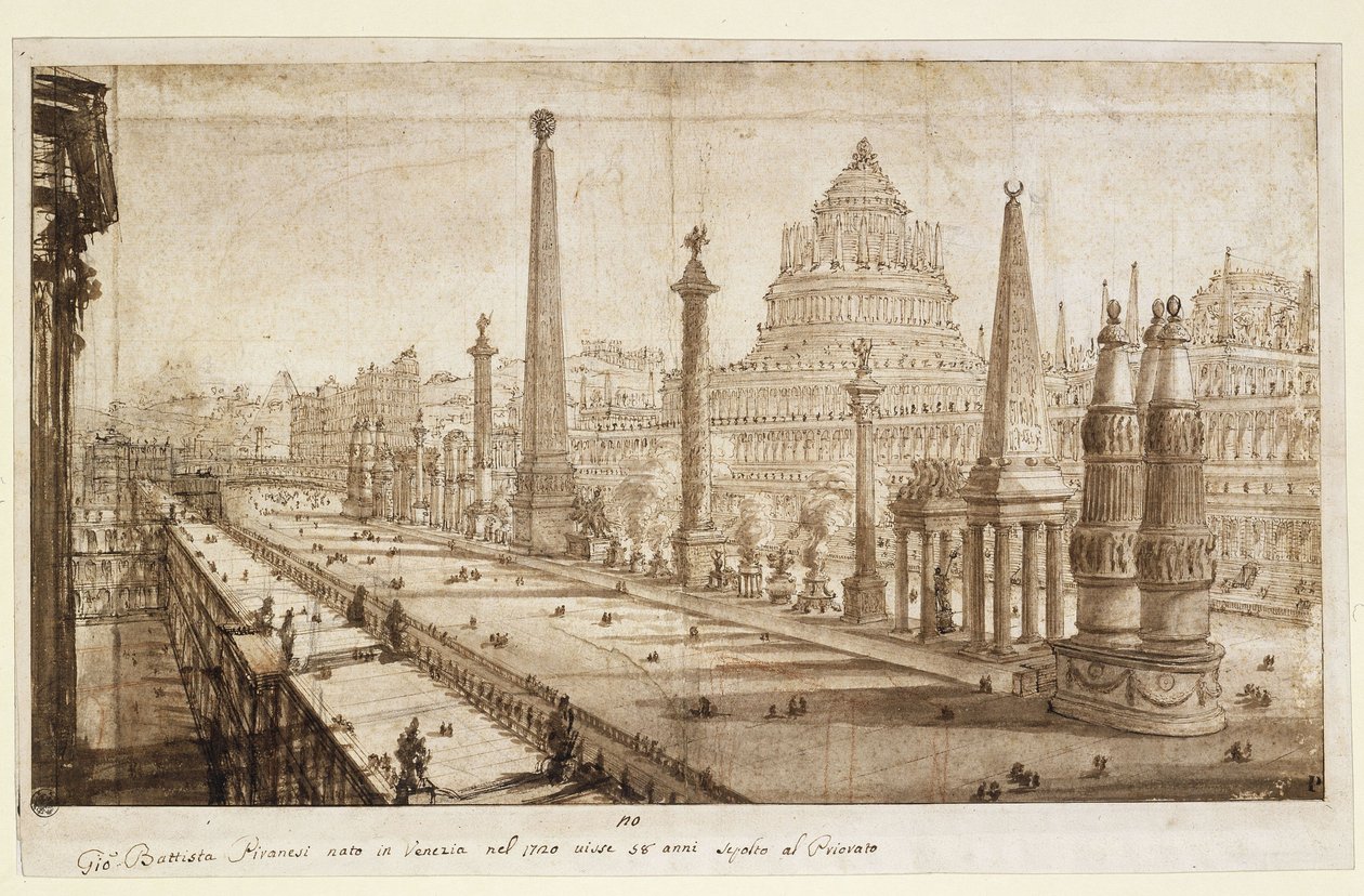 A Circus Maximus ideális rekonstrukciója alkotó: Giovanni Battista Piranesi