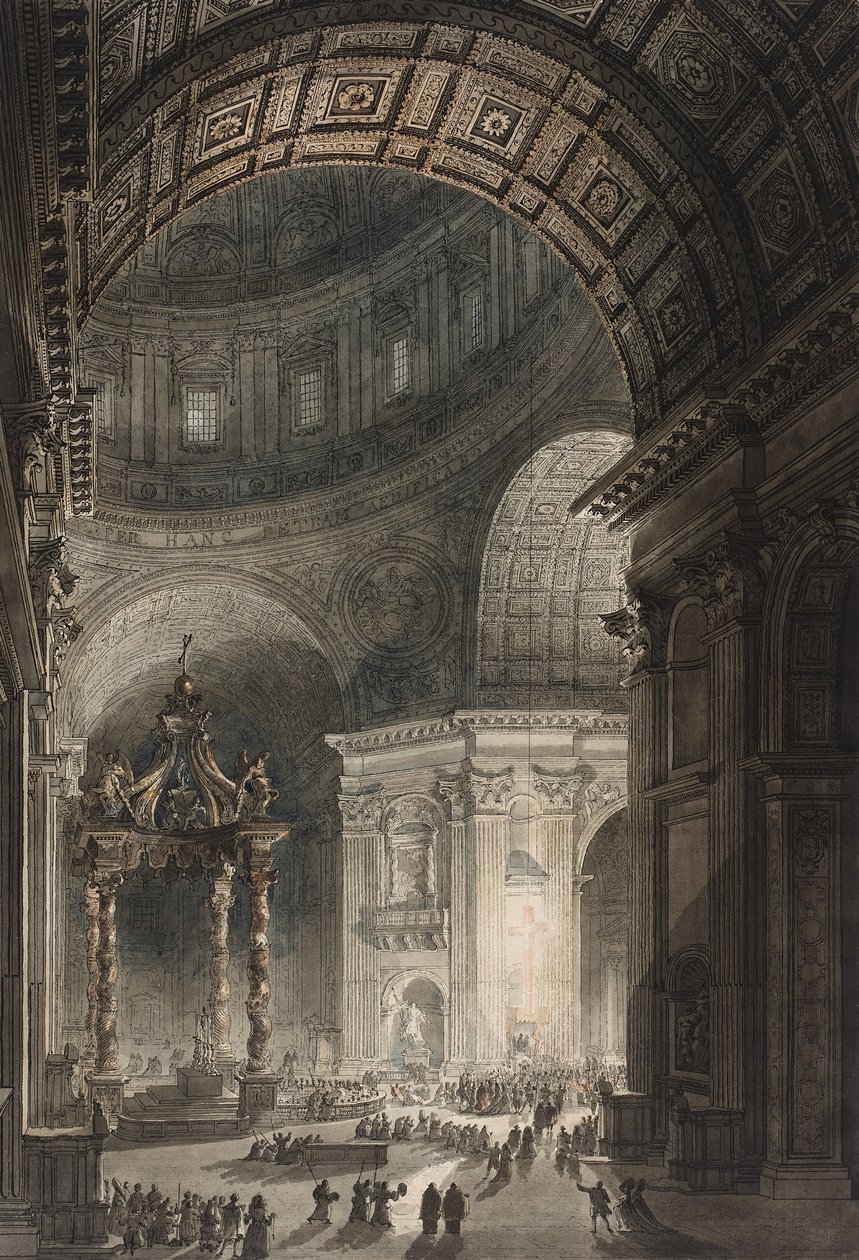 Kereszt megvilágítása St. Petersben 1787. nagypénteken (wc és rézkarc) alkotó: Giovanni Battista Piranesi