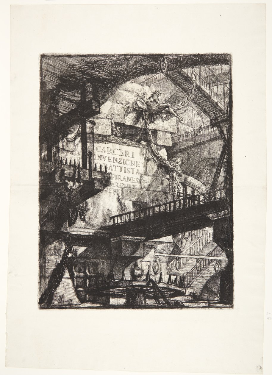 Képzeletbeli börtönök. Cím alkotó: Giovanni Battista Piranesi