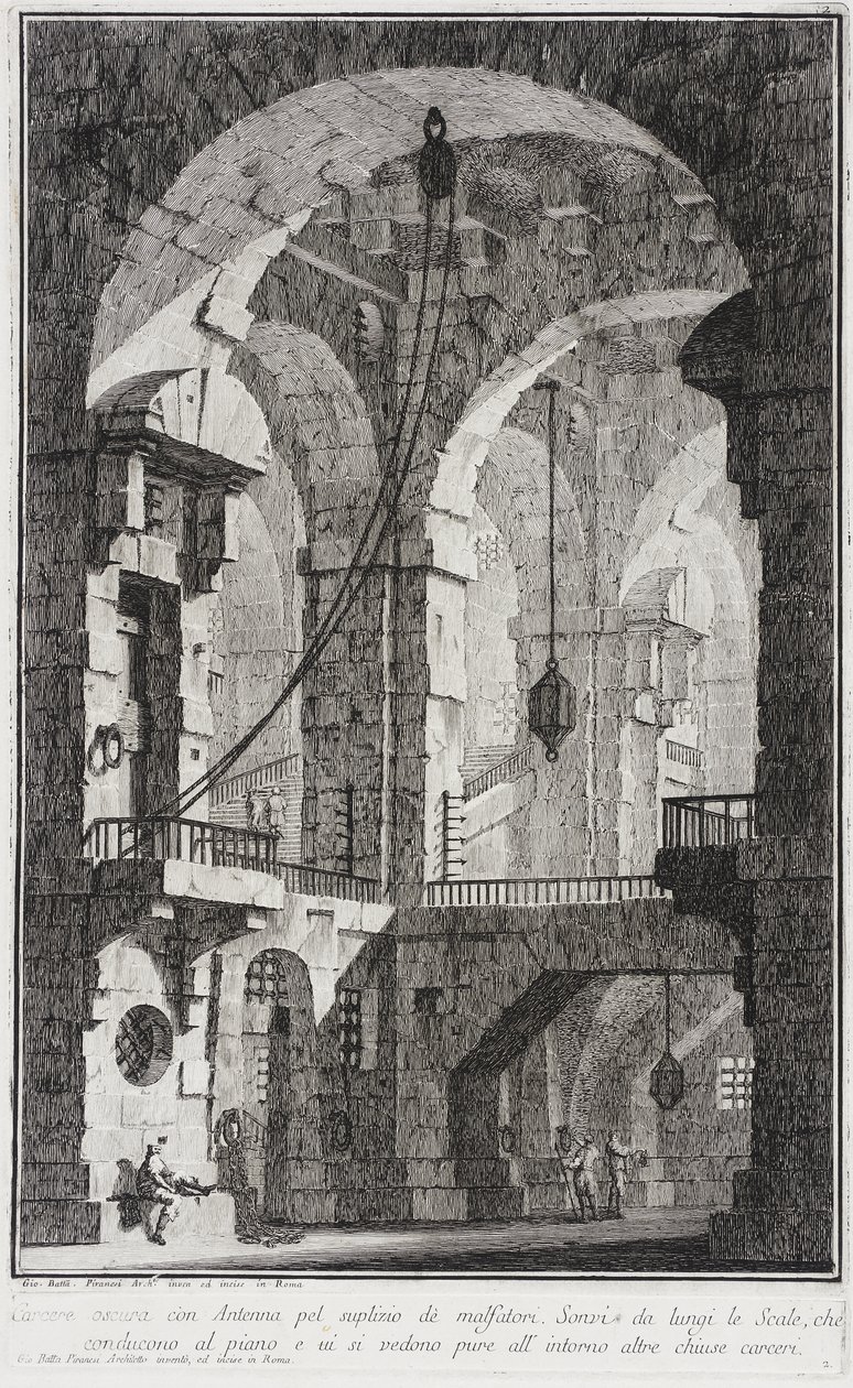 Egy börtön belseje alkotó: Giovanni Battista Piranesi