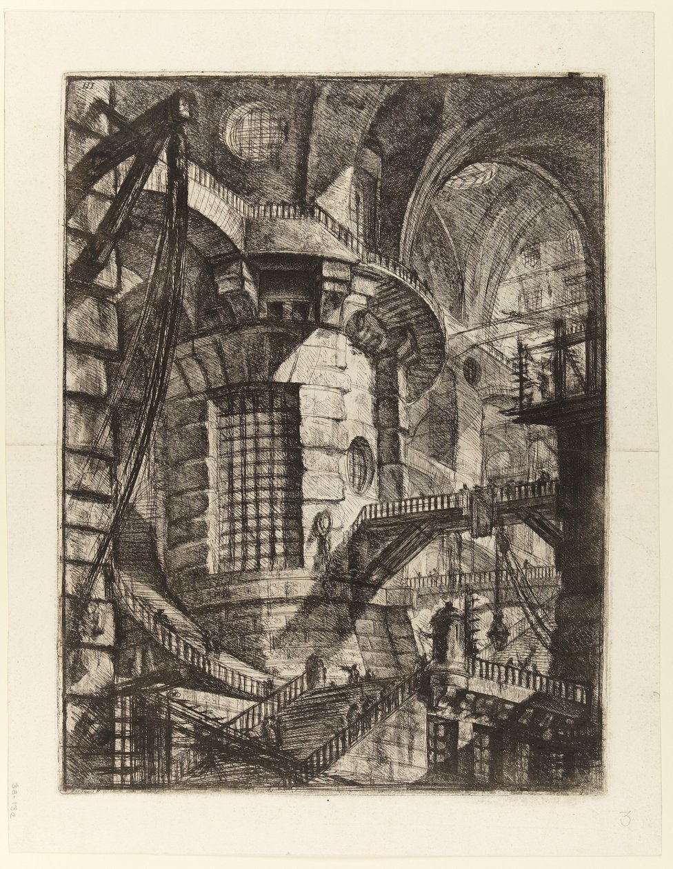 A találmányok börtönei, III. lemez: A kerek torony alkotó: Giovanni Battista Piranesi