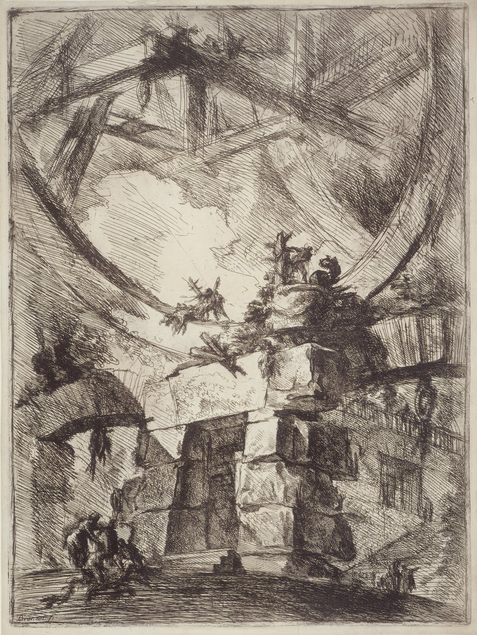 A találmányok börtönei, IX. lemez: Az óriáskerék alkotó: Giovanni Battista Piranesi