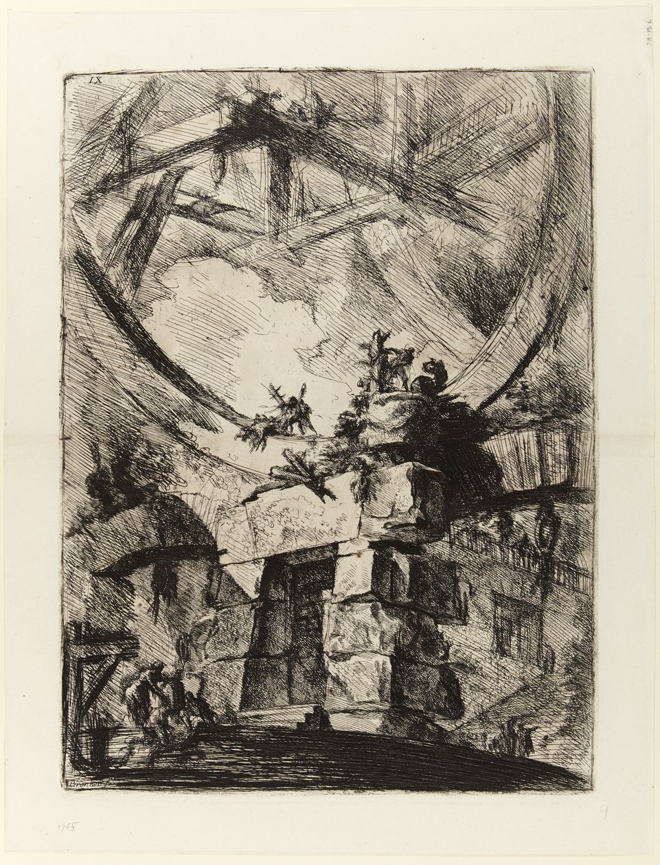 A találmányok börtönei, IX. lemez: Az óriáskerék alkotó: Giovanni Battista Piranesi