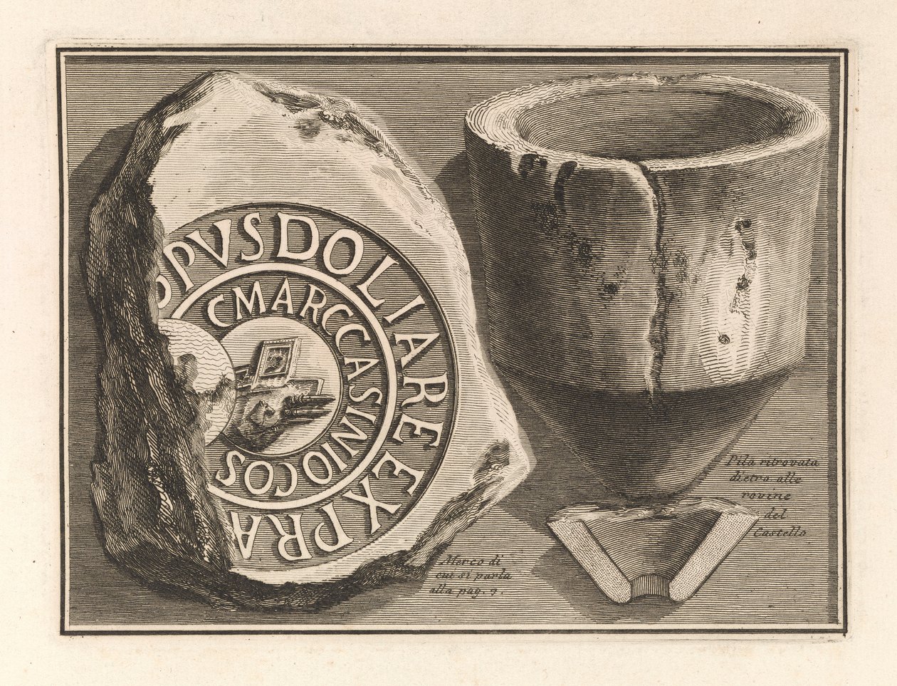 A vár romjai alkotó: Giovanni Battista Piranesi