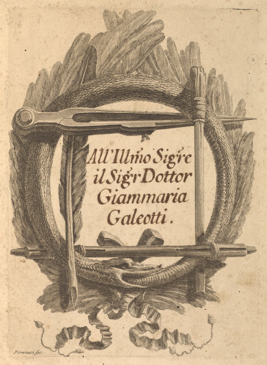 Milord Charlemontnak és római ügynökeinek írt igazoló levelek alkotó: Giovanni Battista Piranesi