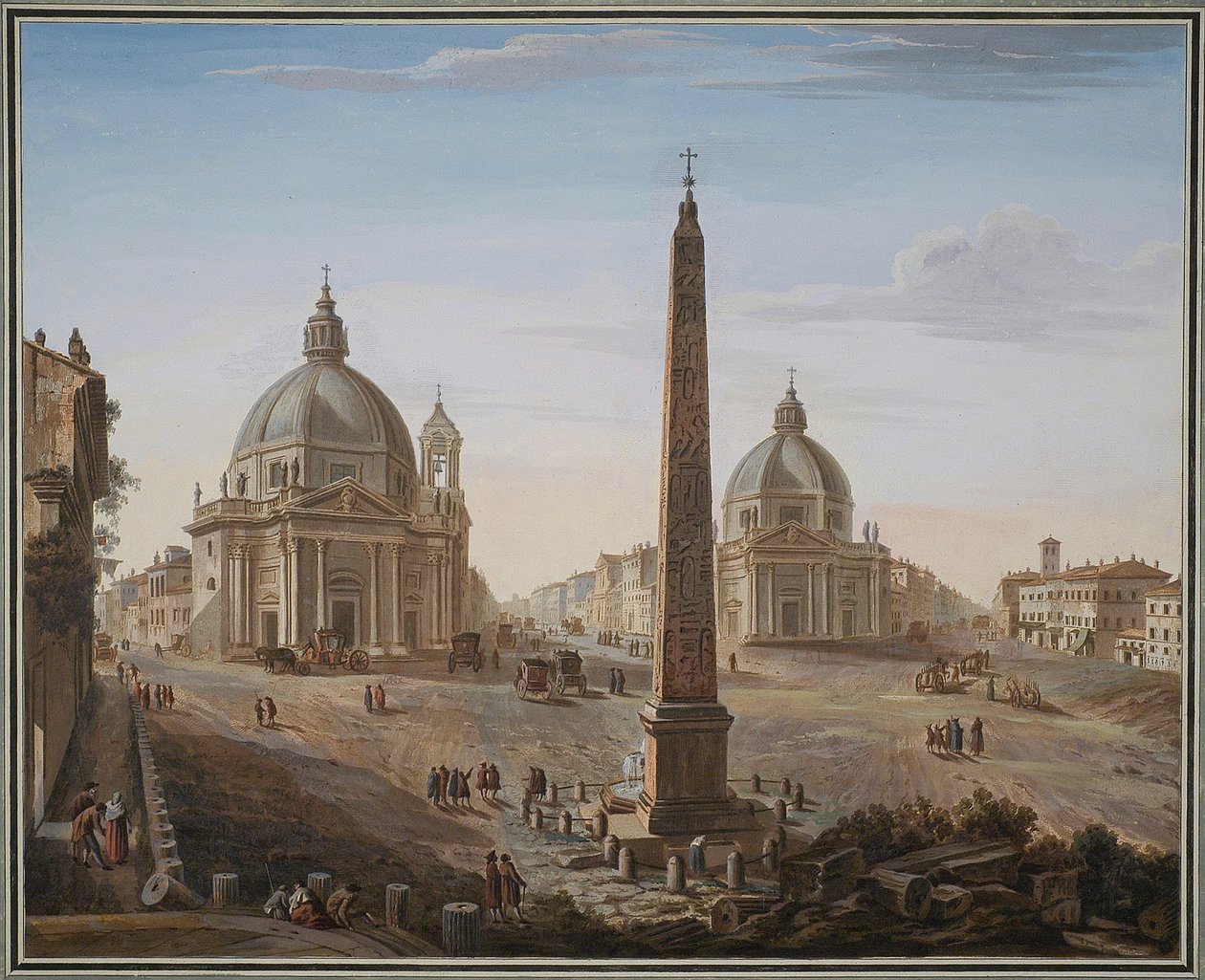 Piazza del Popolo, Róma alkotó: Giovanni Battista Piranesi