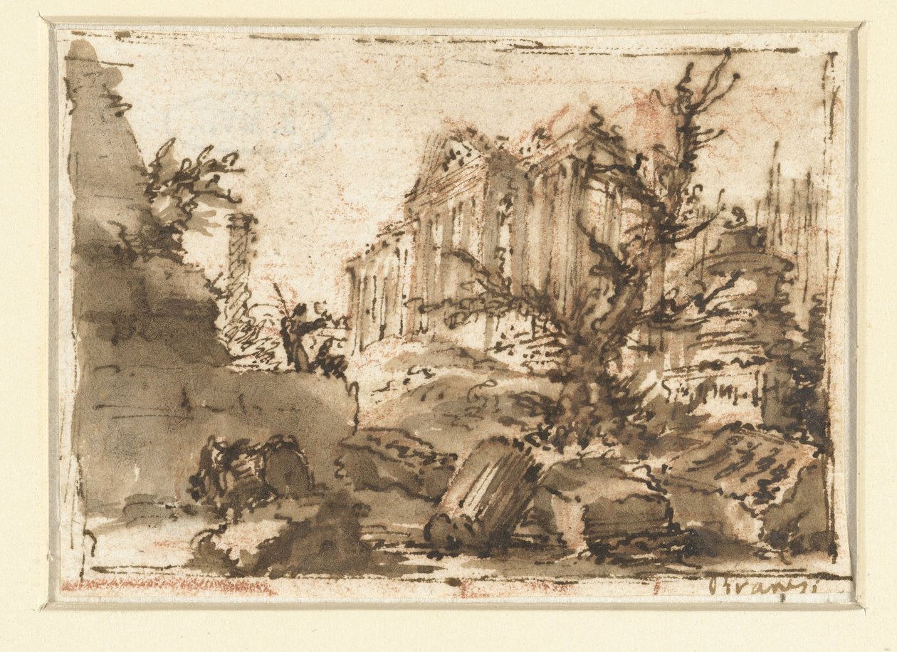 Római romok alkotó: Giovanni Battista Piranesi