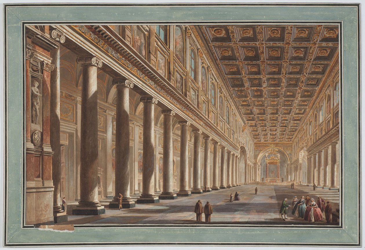 Santa Maria Maggiore, belső tér, Róma alkotó: Giovanni Battista Piranesi