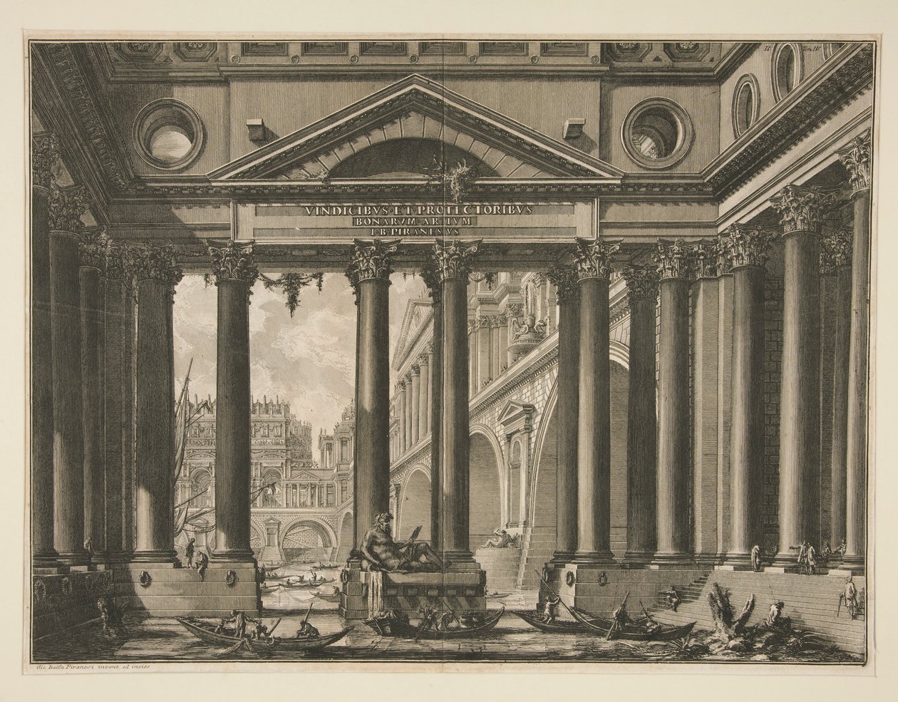 A Le Antichita IV. kötetének második frontképe? Romane alkotó: Giovanni Battista Piranesi