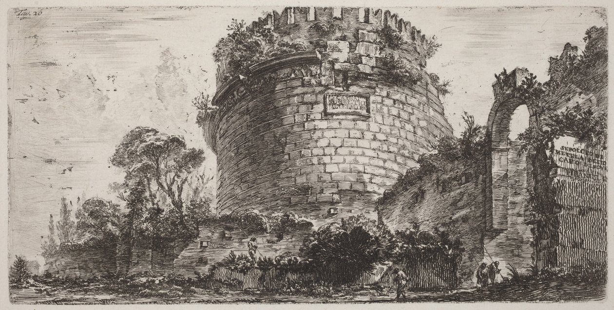 Metella síremléke, más néven Capo di Bove alkotó: Giovanni Battista Piranesi