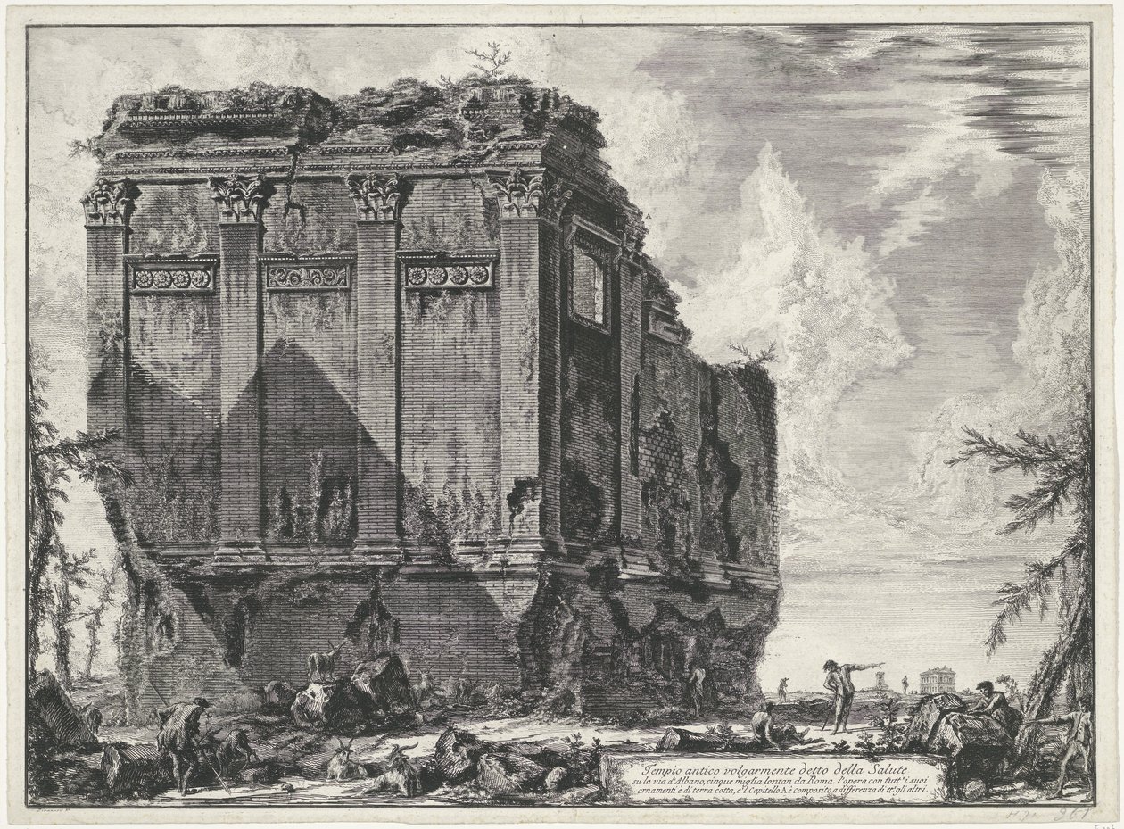 Tempel van Salus Rómában Ősi templom, közismertebb nevén della Salute a Via d