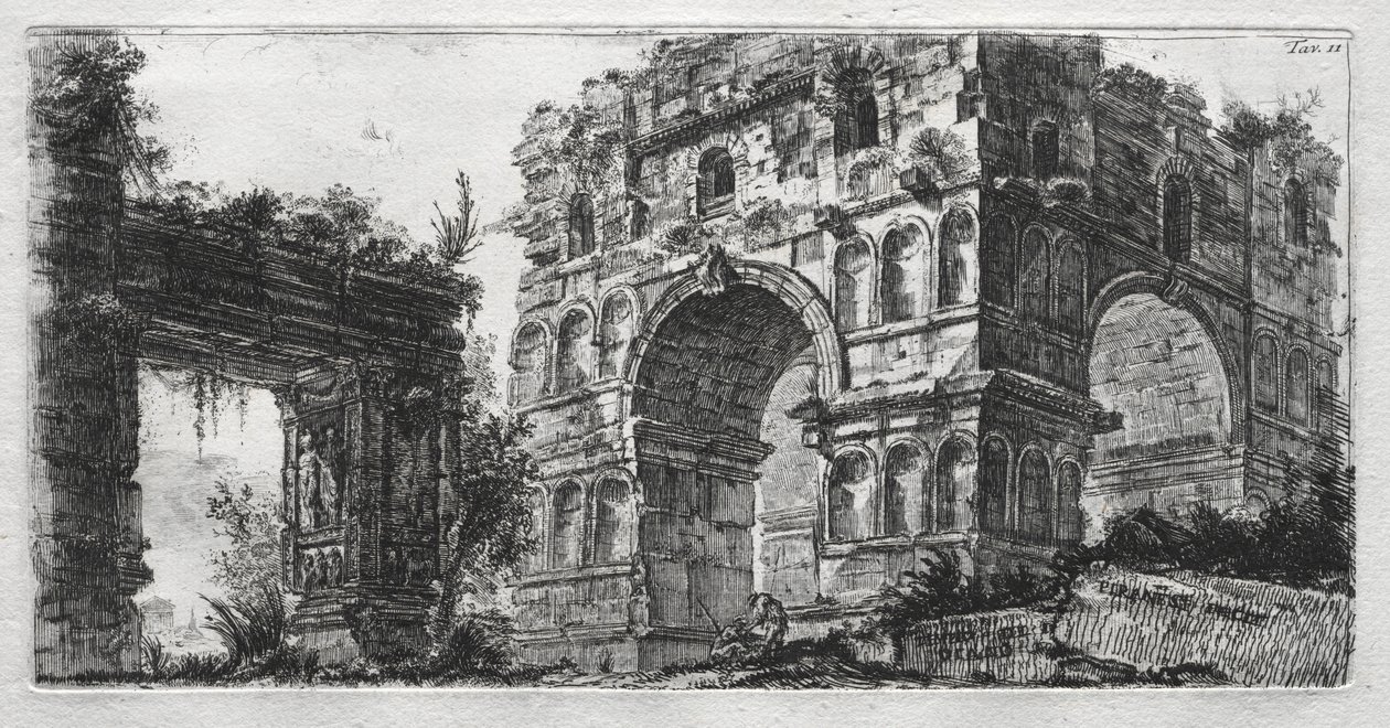Diana temploma. alkotó: Giovanni Battista Piranesi