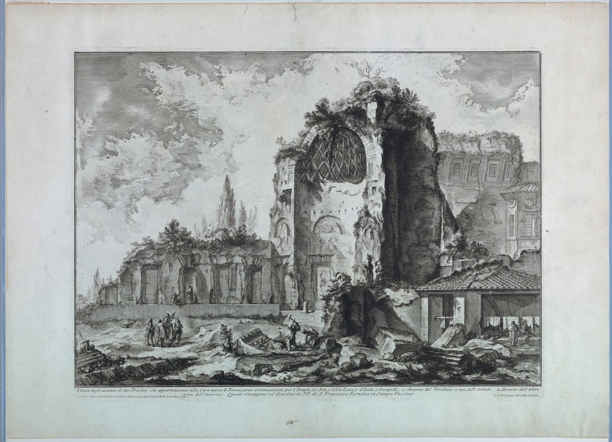 Vénusz temploma Rómában alkotó: Giovanni Battista Piranesi