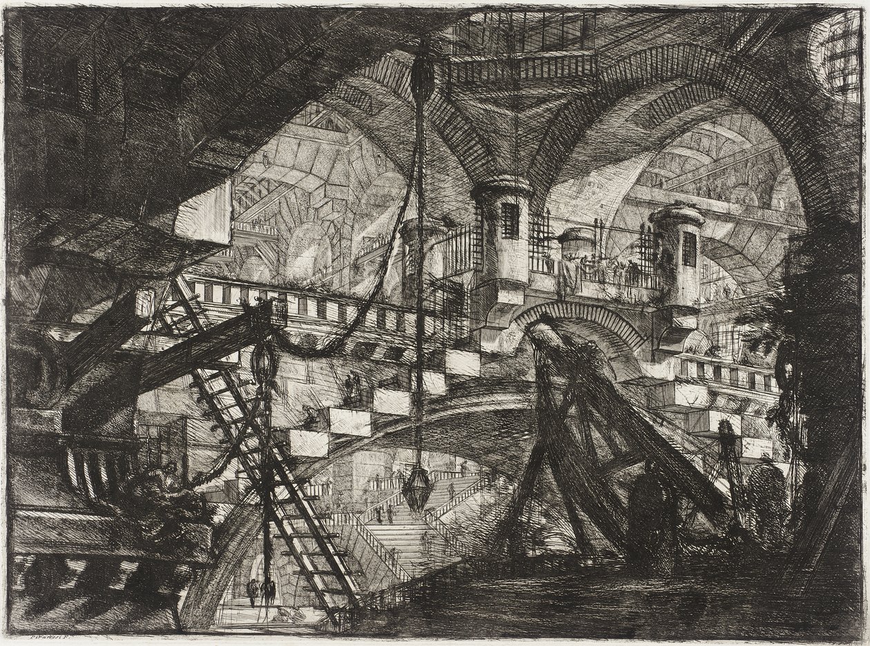 A boltív kagylódísszel alkotó: Giovanni Battista Piranesi