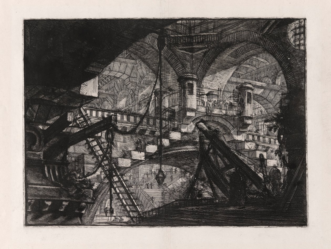 Az ív kagylódísszel, 11. tábla Carceri d alkotó: Giovanni Battista Piranesi