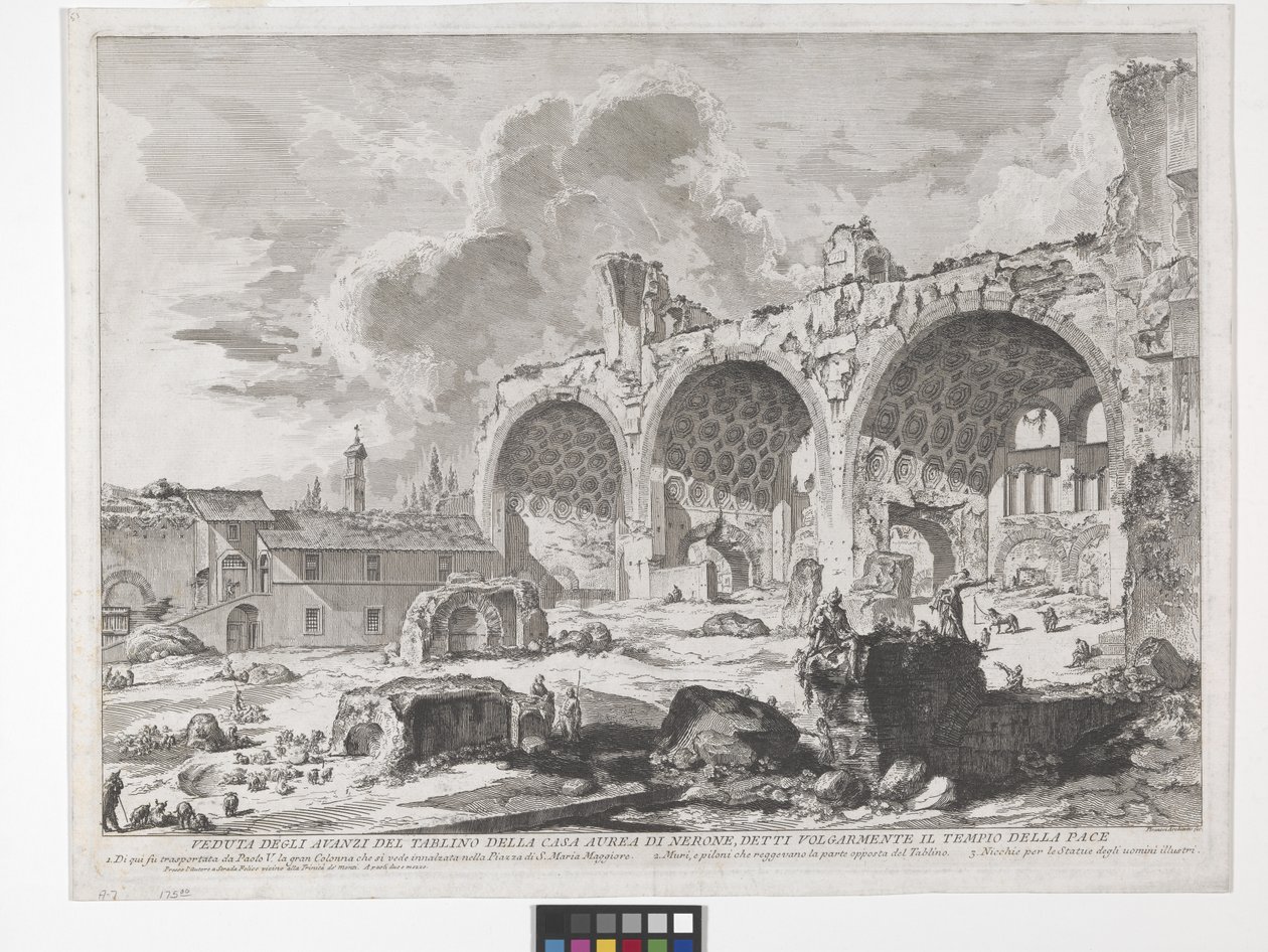 Konstantin-bazilika (rézkarc és metszet) alkotó: Giovanni Battista Piranesi