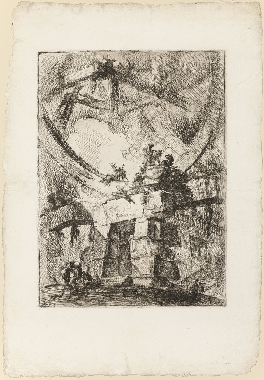 A Carceri, 9-es tábla alkotó: Giovanni Battista Piranesi