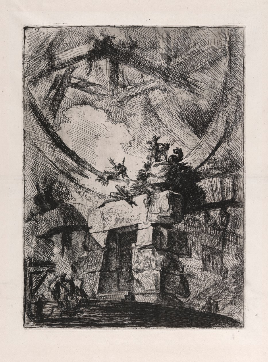 Az Óriáskerék, 9-es tábla Carceri d alkotó: Giovanni Battista Piranesi