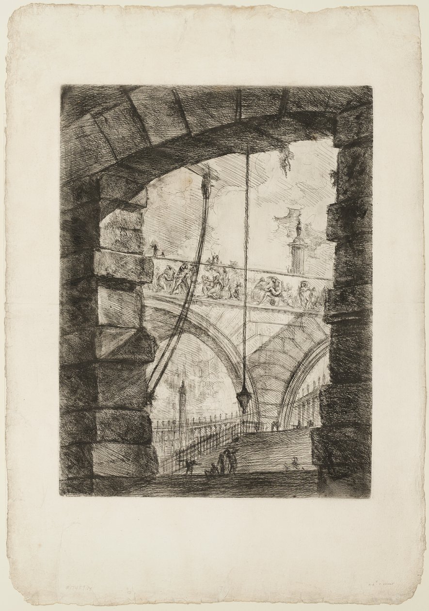 A Grand Piazza, 4. tábla a Képzelt börtönökből alkotó: Giovanni Battista Piranesi