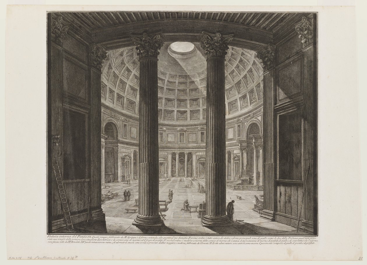 A Pantheon, belső tér alkotó: Giovanni Battista Piranesi