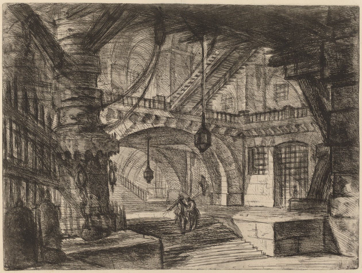A móló láncokkal alkotó: Giovanni Battista Piranesi