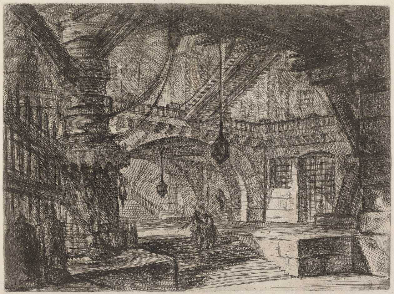 A móló láncokkal alkotó: Giovanni Battista Piranesi
