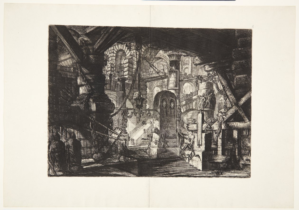 A móló láncokkal alkotó: Giovanni Battista Piranesi